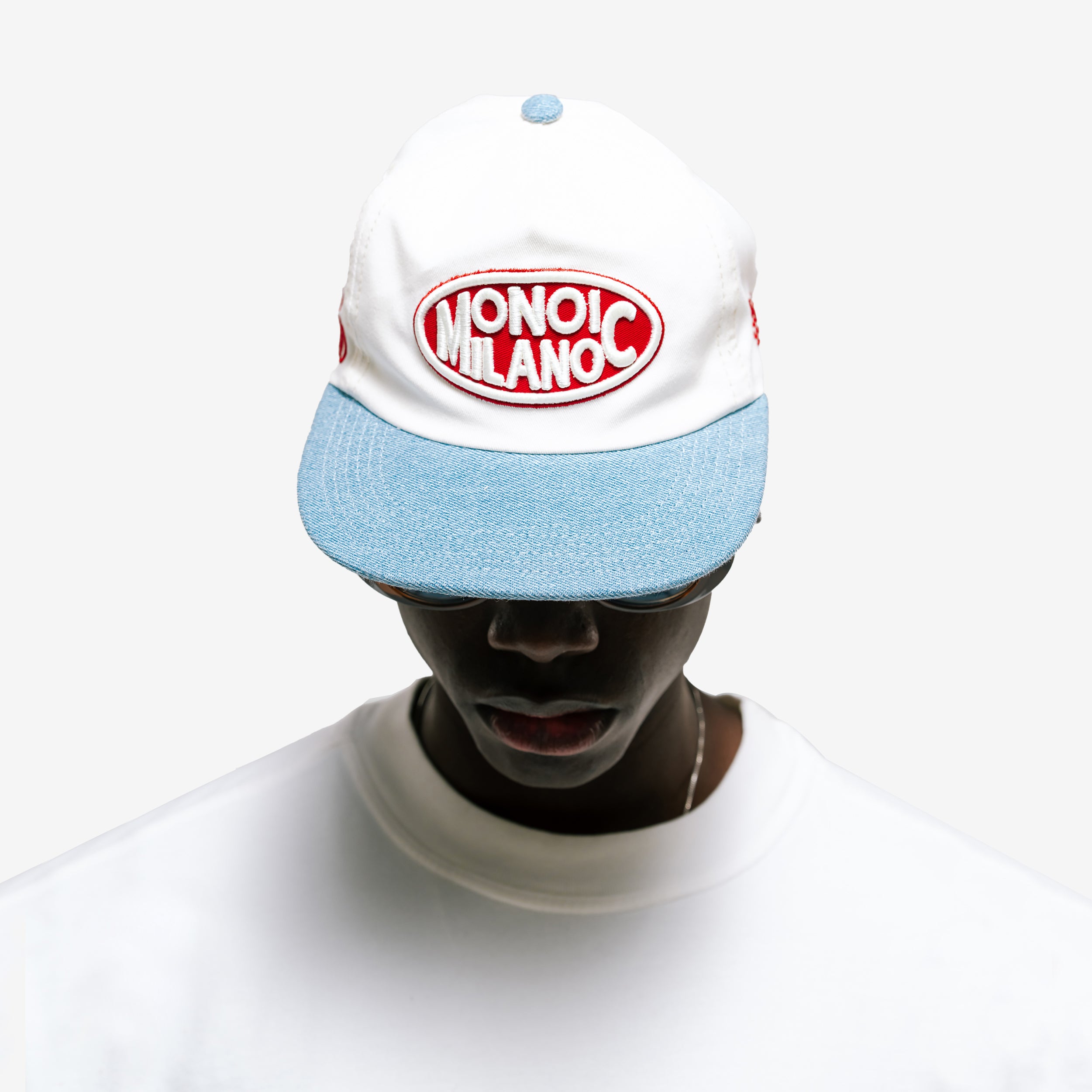 Monoic Gorra Milano 'Crema y Denim'